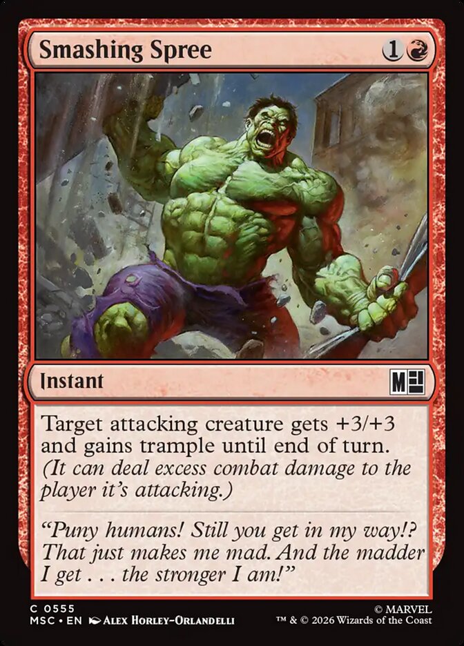 Smashing Spree - Marvel Super Heroes Commander