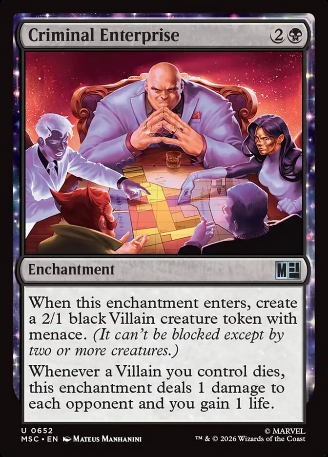 Criminal Enterprise - Marvel Super Heroes Commander