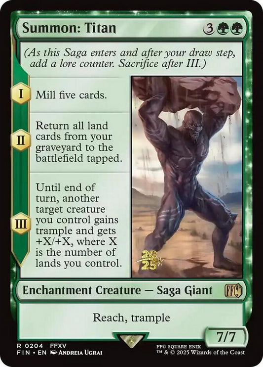 Summon: Titan - Final Fantasy Promos