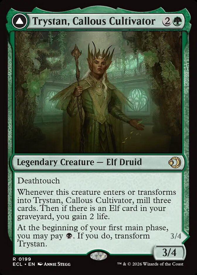 Trystan, Callous Cultivator // Trystan, Penitent Culler - Lorwyn Eclipsed