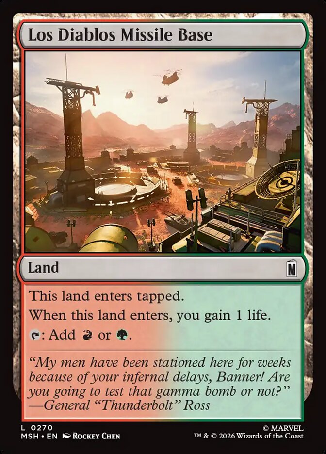Los Diablos Missile Base - Marvel Super Heroes