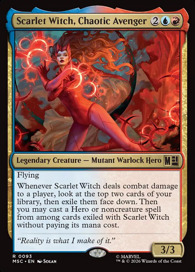 Scarlet Witch, Chaotic Avenger - Marvel Super Heroes Commander