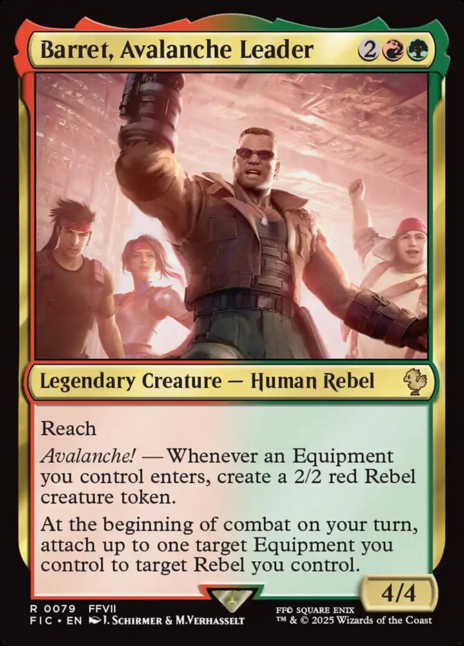 Barret, Avalanche Leader - Final Fantasy Commander