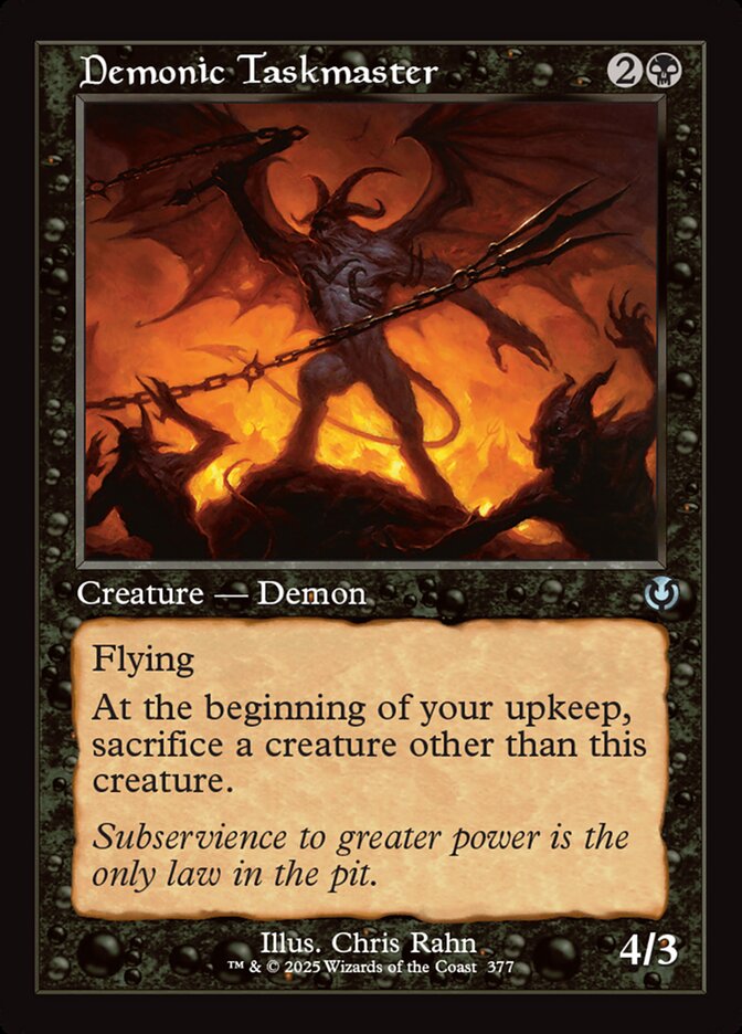 Demonic Taskmaster - Innistrad Remastered