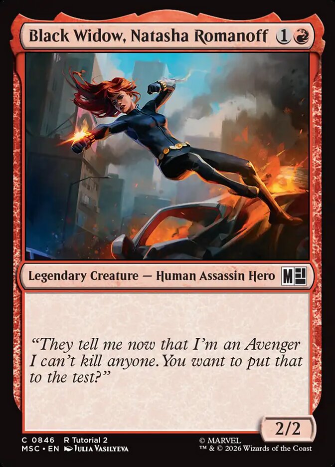 Black Widow, Natasha Romanoff - Marvel Super Heroes Commander