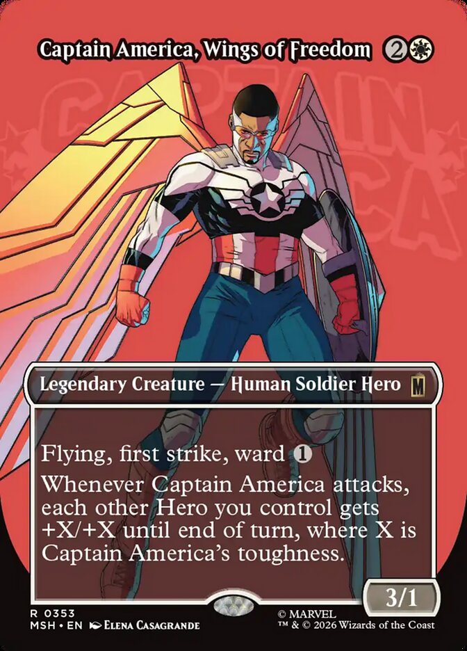 Captain America, Wings of Freedom - Marvel Super Heroes