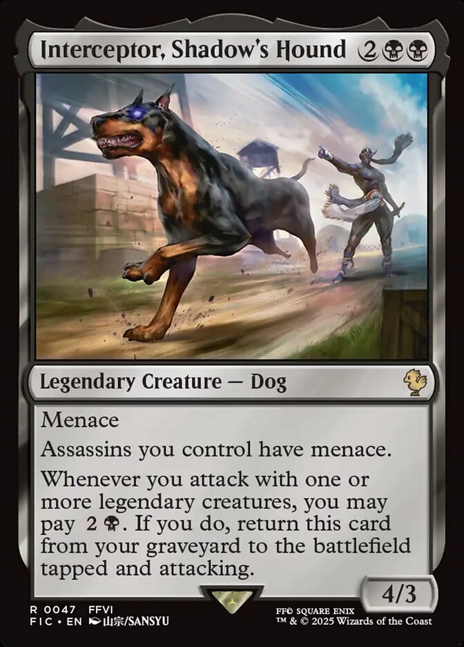 Interceptor, Shadow's Hound - Final Fantasy Commander