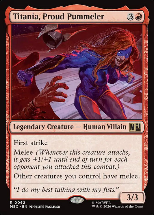 Titania, Proud Pummeler - Marvel Super Heroes Commander