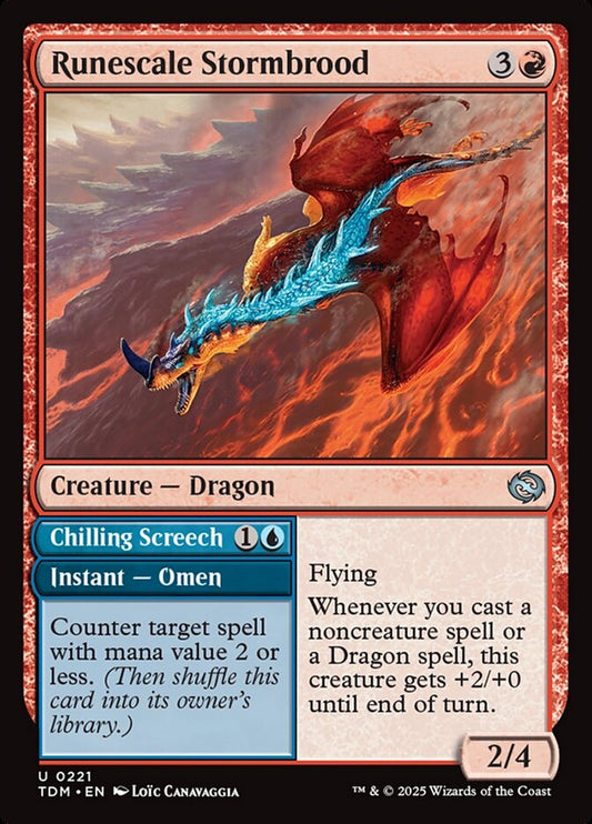 Runescale Stormbrood // Chilling Screech - Tarkir: Dragonstorm
