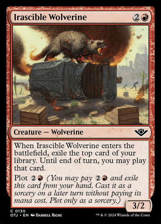Irascible Wolverine - Outlaws of Thunder Junction