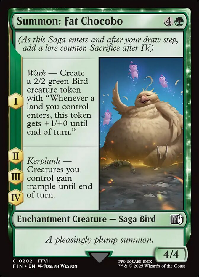 Summon: Fat Chocobo - Final Fantasy