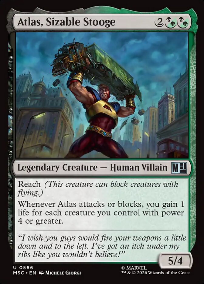 Atlas, Sizable Stooge - Marvel Super Heroes Commander
