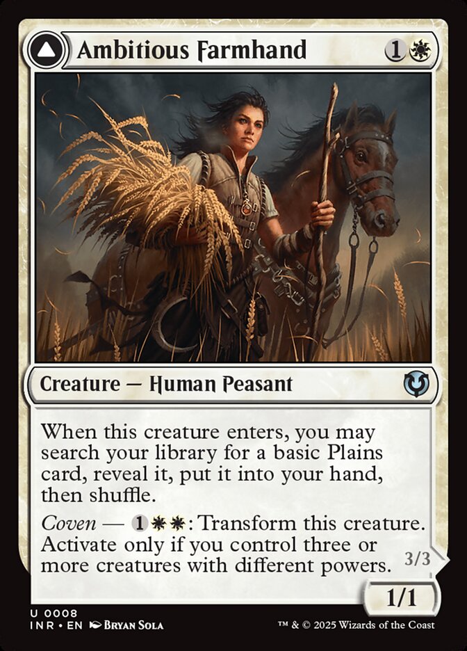Ambitious Farmhand // Seasoned Cathar - Innistrad Remastered