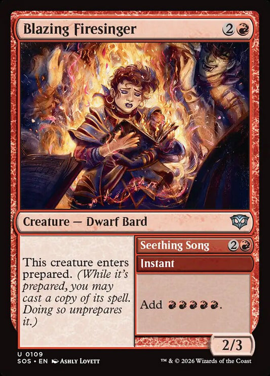 Blazing Firesinger // Seething Song - Secrets of Strixhaven