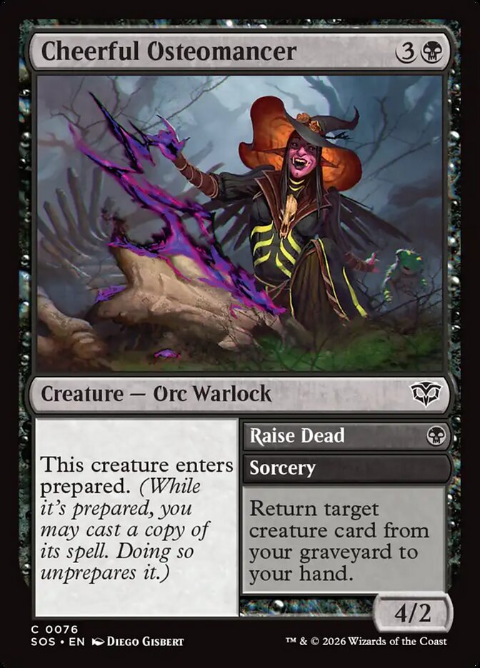 Cheerful Osteomancer // Raise Dead - Secrets of Strixhaven