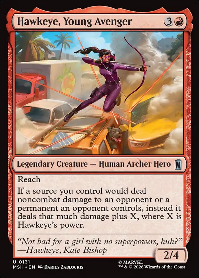 Hawkeye, Young Avenger - Marvel Super Heroes