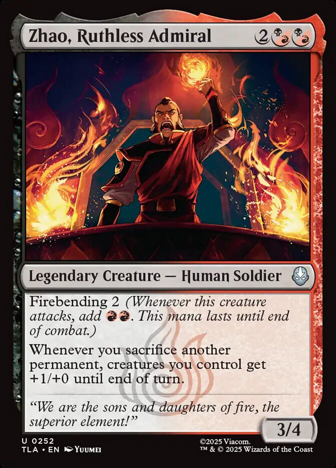 Zhao, Ruthless Admiral - Avatar: The Last Airbender