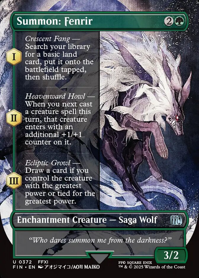 Summon: Fenrir - Final Fantasy