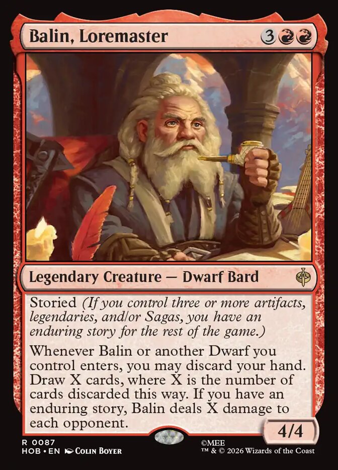Balin, Loremaster - The Hobbit