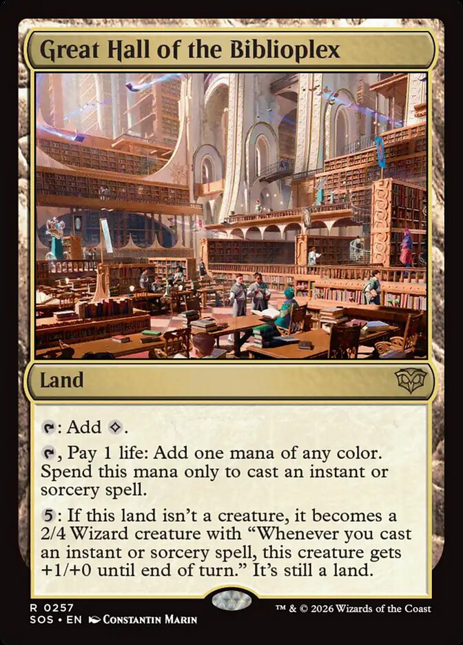Great Hall of the Biblioplex - Secrets of Strixhaven