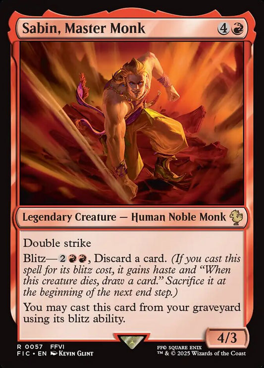 Sabin, Master Monk - Final Fantasy Commander