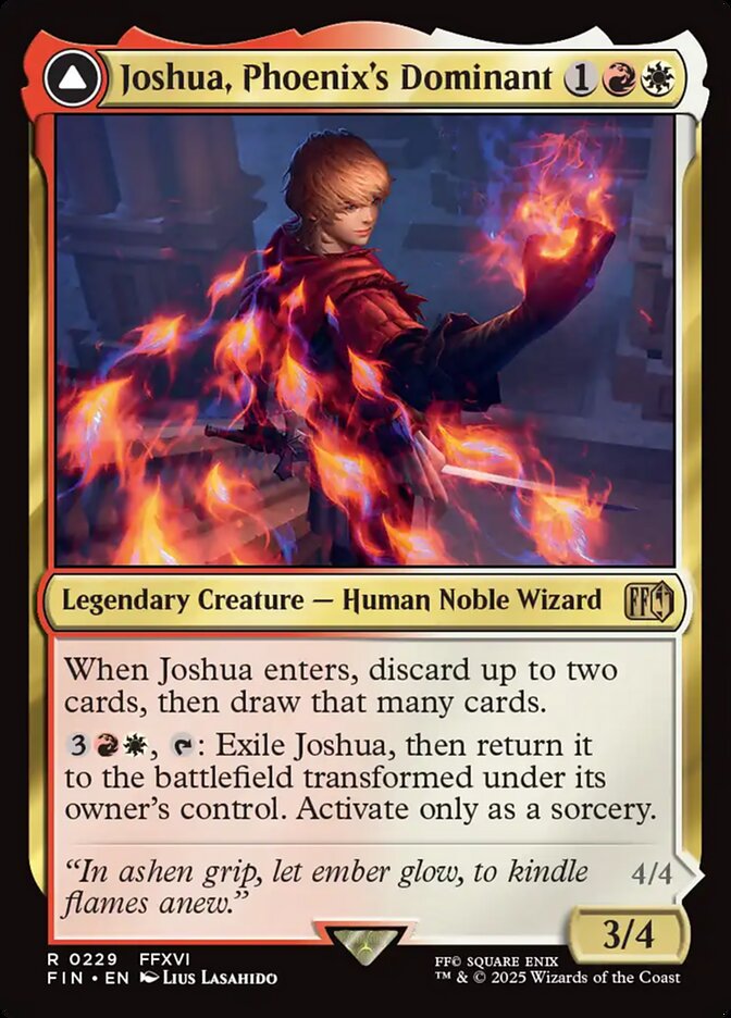 Joshua, Phoenix's Dominant // Phoenix, Warden of Fire - Final Fantasy