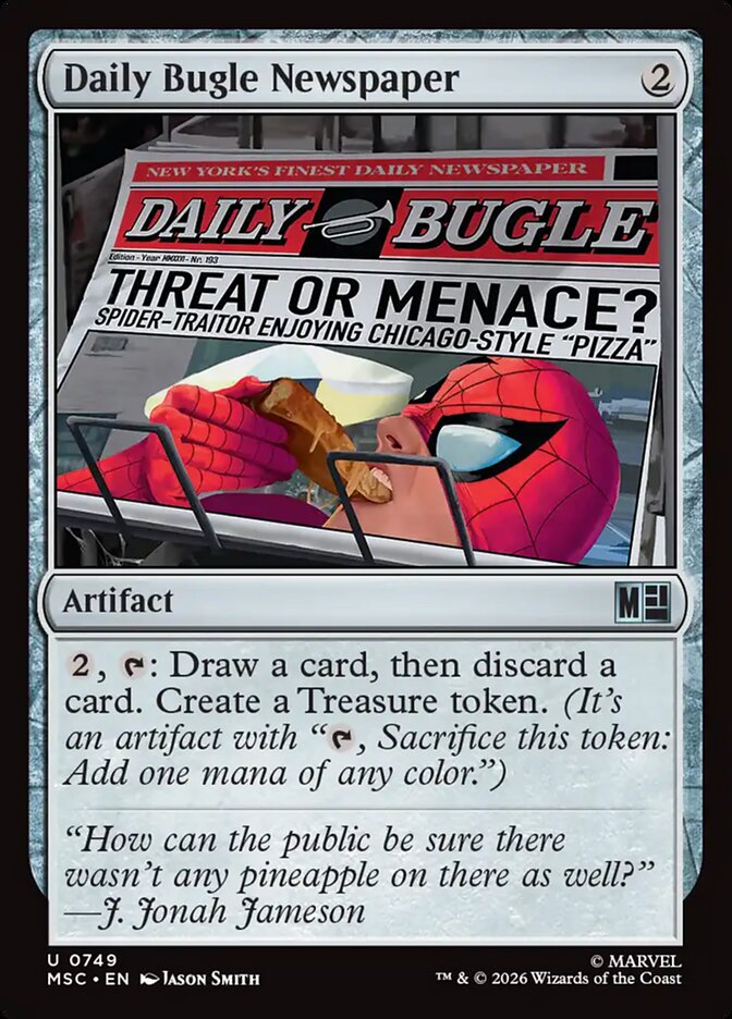 Daily Bugle Newspaper - Marvel Super Heroes Commander