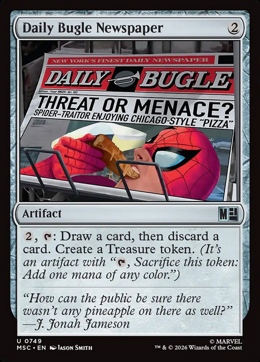 Daily Bugle Newspaper - Marvel Super Heroes Commander