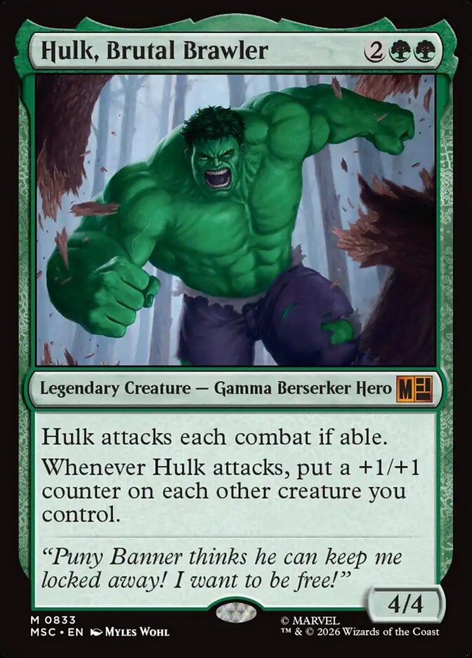 Hulk, Brutal Brawler - Marvel Super Heroes Commander