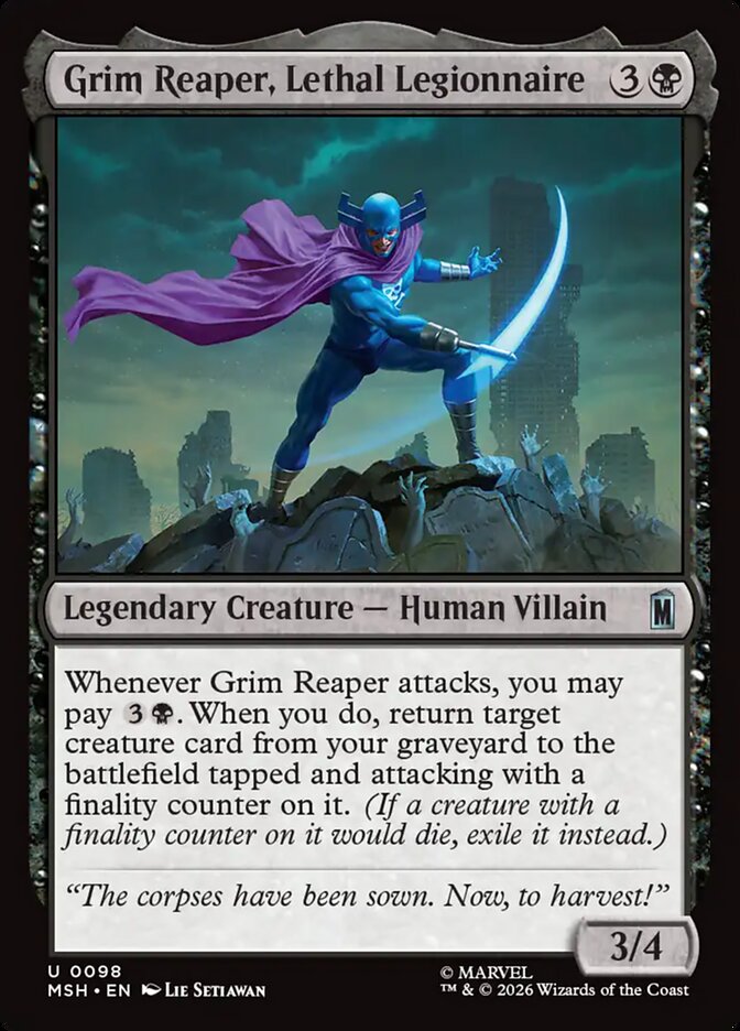 Grim Reaper, Lethal Legionnaire - Marvel Super Heroes