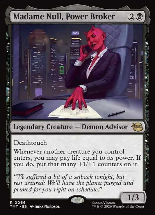 Madame Null, Power Broker - Teenage Mutant Ninja Turtles