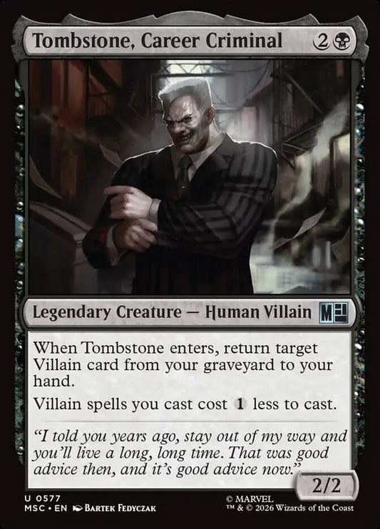 Tombstone, Career Criminal - Marvel Super Heroes Commander