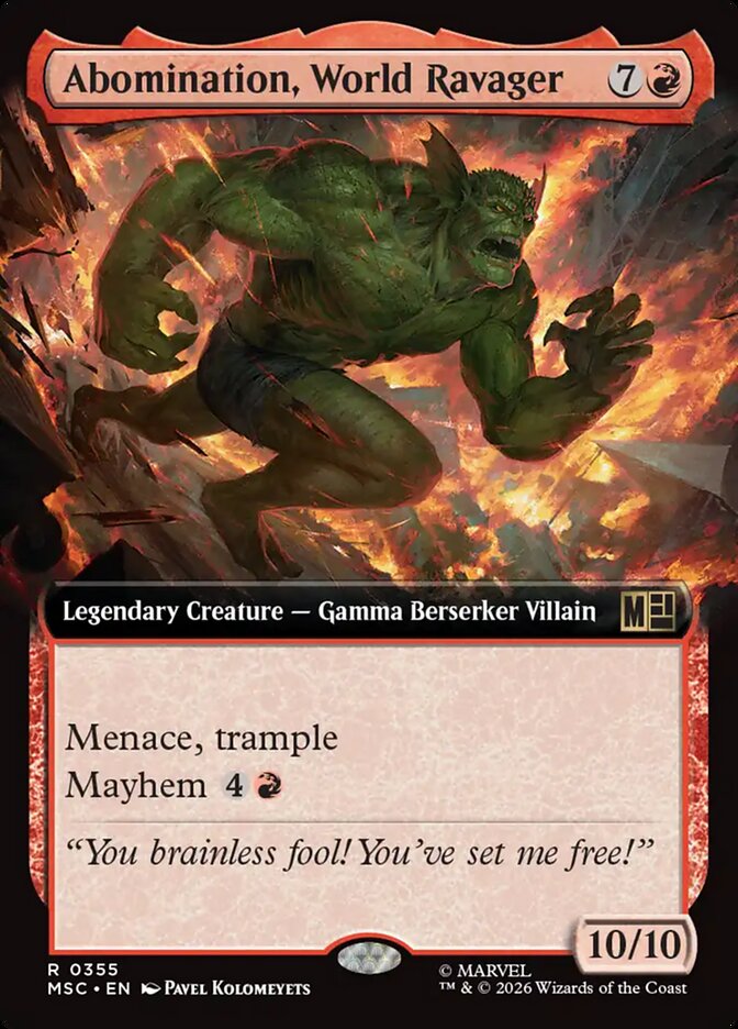Abomination, World Ravager - Marvel Super Heroes Commander