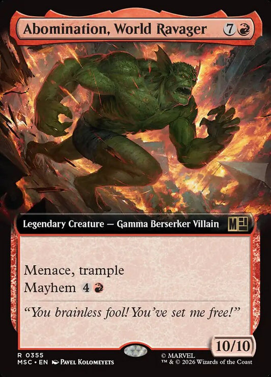 Abomination, World Ravager - Marvel Super Heroes Commander