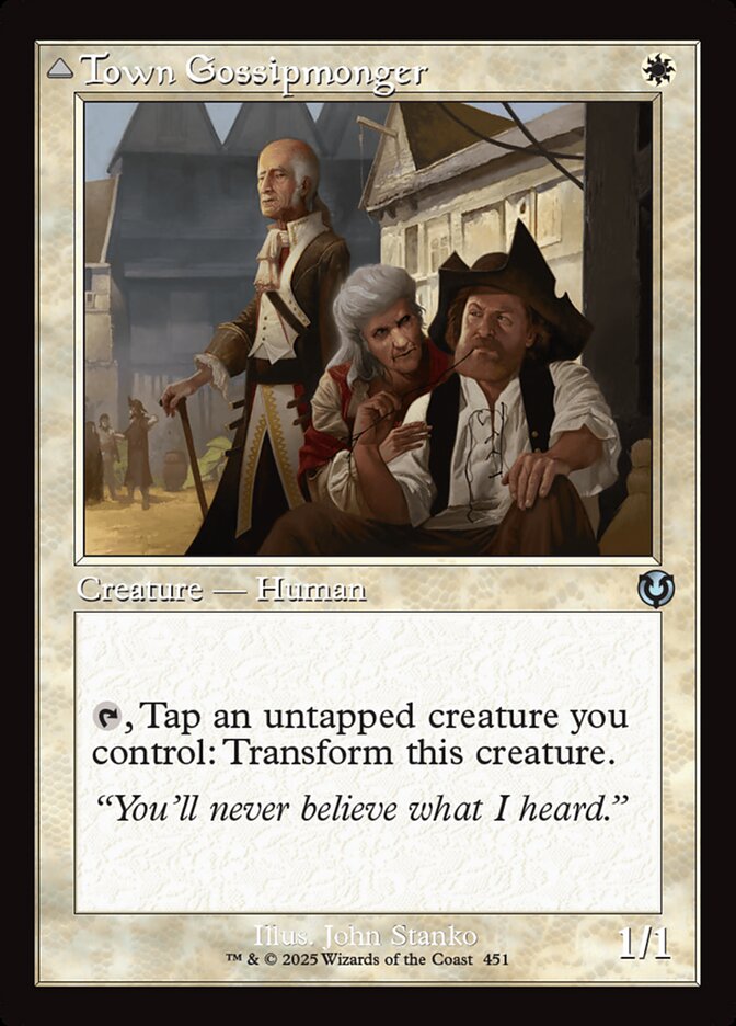 Town Gossipmonger // Incited Rabble - Innistrad Remastered