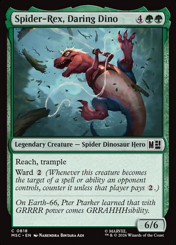 Spider-Rex, Daring Dino - Marvel Super Heroes Commander
