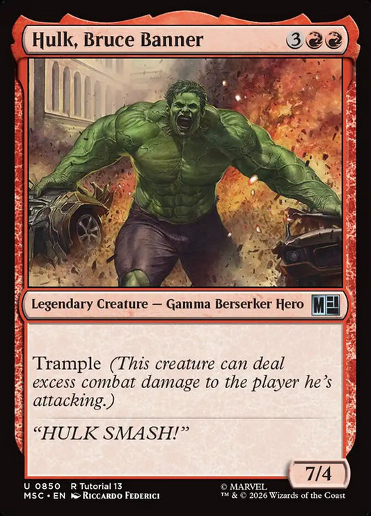 Hulk, Bruce Banner - Marvel Super Heroes Commander