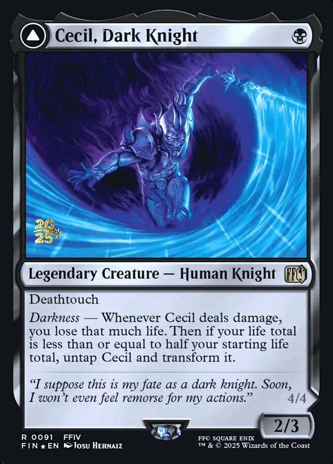 Cecil, Dark Knight // Cecil, Redeemed Paladin - Final Fantasy Promos