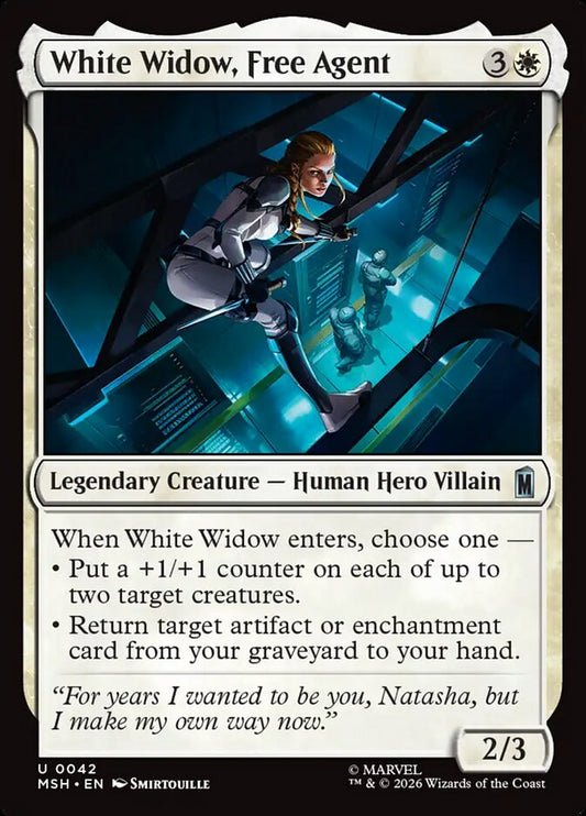 White Widow, Free Agent - Marvel Super Heroes