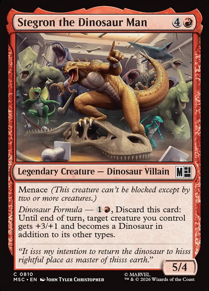 Stegron the Dinosaur Man - Marvel Super Heroes Commander