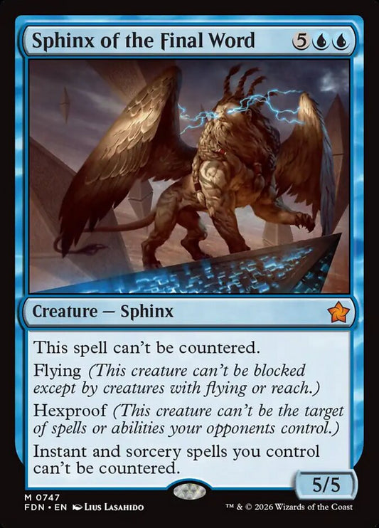 Sphinx of the Final Word - Foundations
