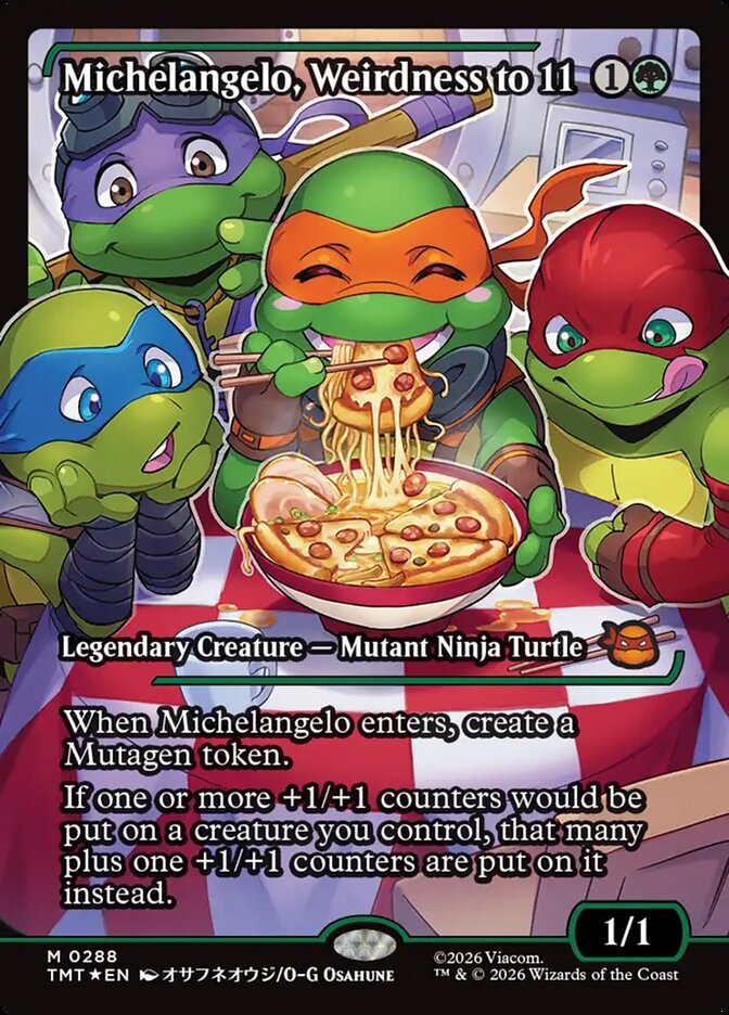 Michelangelo, Weirdness to 11 - Teenage Mutant Ninja Turtles