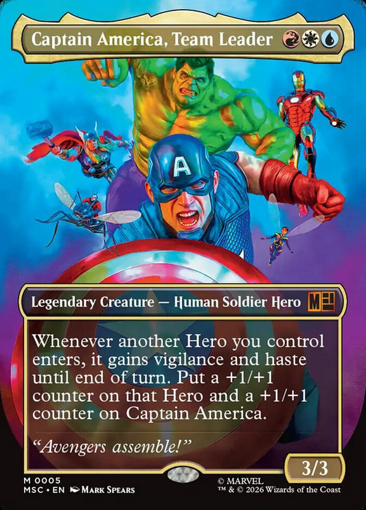 Captain America, Team Leader - Marvel Super Heroes Commander