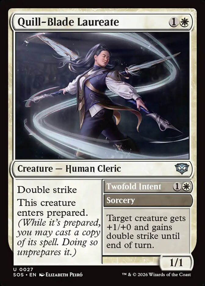 Quill-Blade Laureate // Twofold Intent - Secrets of Strixhaven