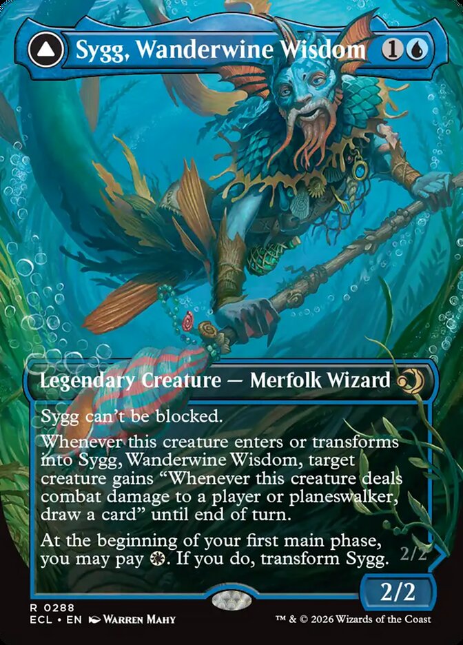 Sygg, Wanderwine Wisdom // Sygg, Wanderbrine Shield - Lorwyn Eclipsed