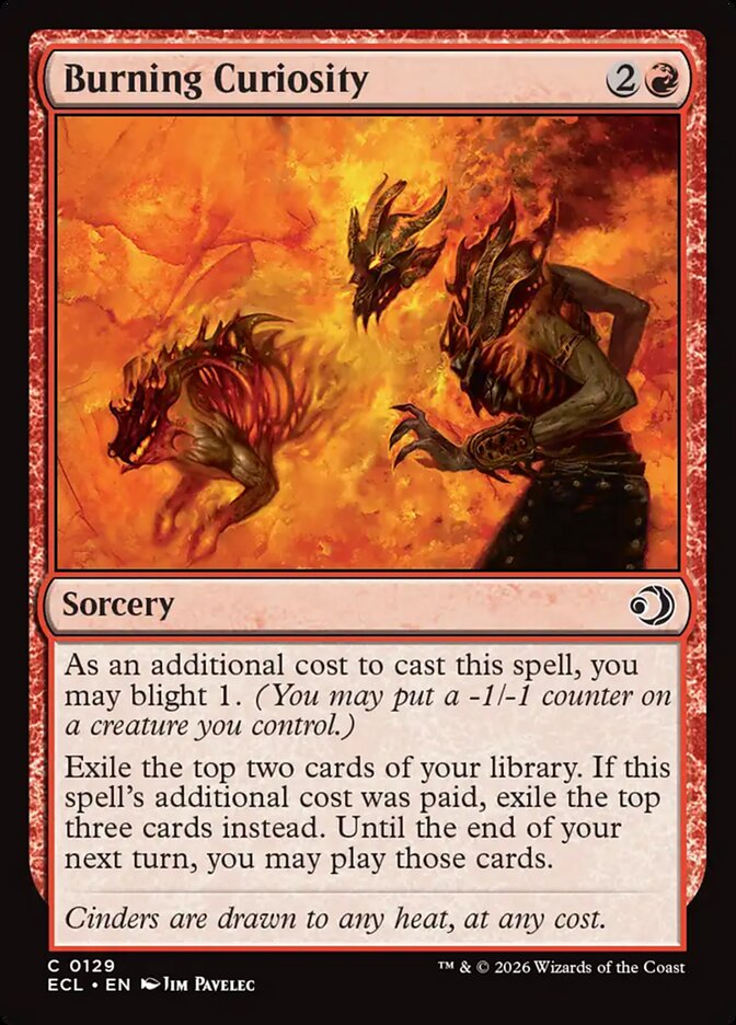 Burning Curiosity - Lorwyn Eclipsed