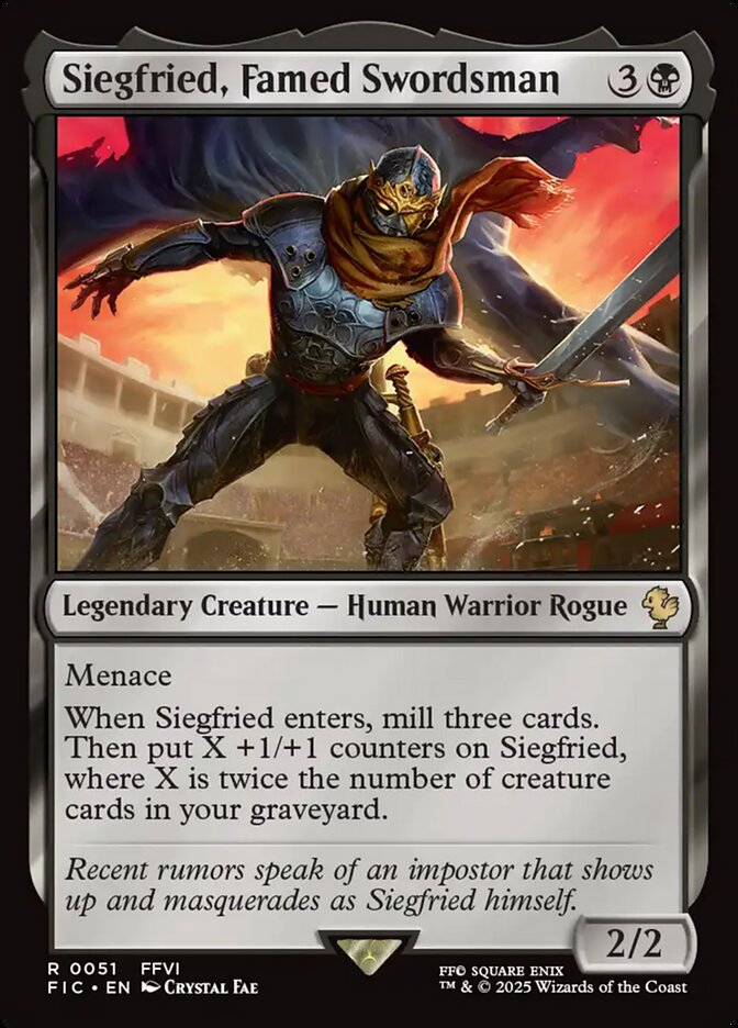 Siegfried, Famed Swordsman - Final Fantasy Commander