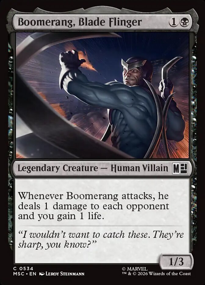 Boomerang, Blade Flinger - Marvel Super Heroes Commander