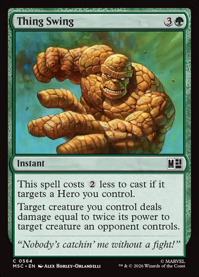 Thing Swing - Marvel Super Heroes Commander