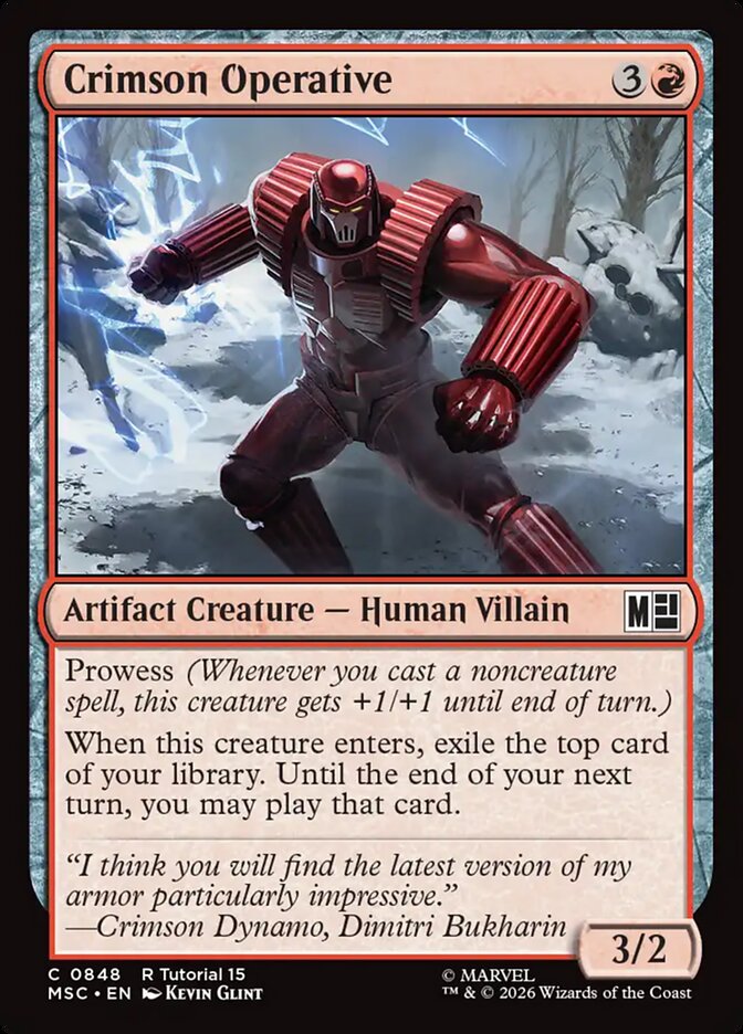 Crimson Operative - Marvel Super Heroes Commander